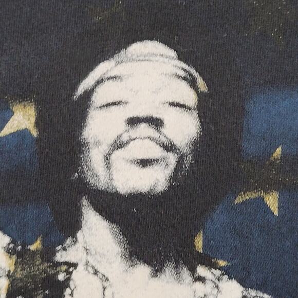 Jimi Hendrix Shirt Womens XS/S 17x24 Black American Flag Rock - Picture 8 of 14